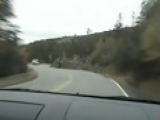 Car Crashes Comming Down Mountain Road