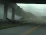 Car goes airborne 100 mph crash hits bridge caught on dash cam  Firebird in Ohio with SlowMo replays