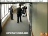 Dumb Criminal Fails Trying To Jump Out Of Bulletproof Window